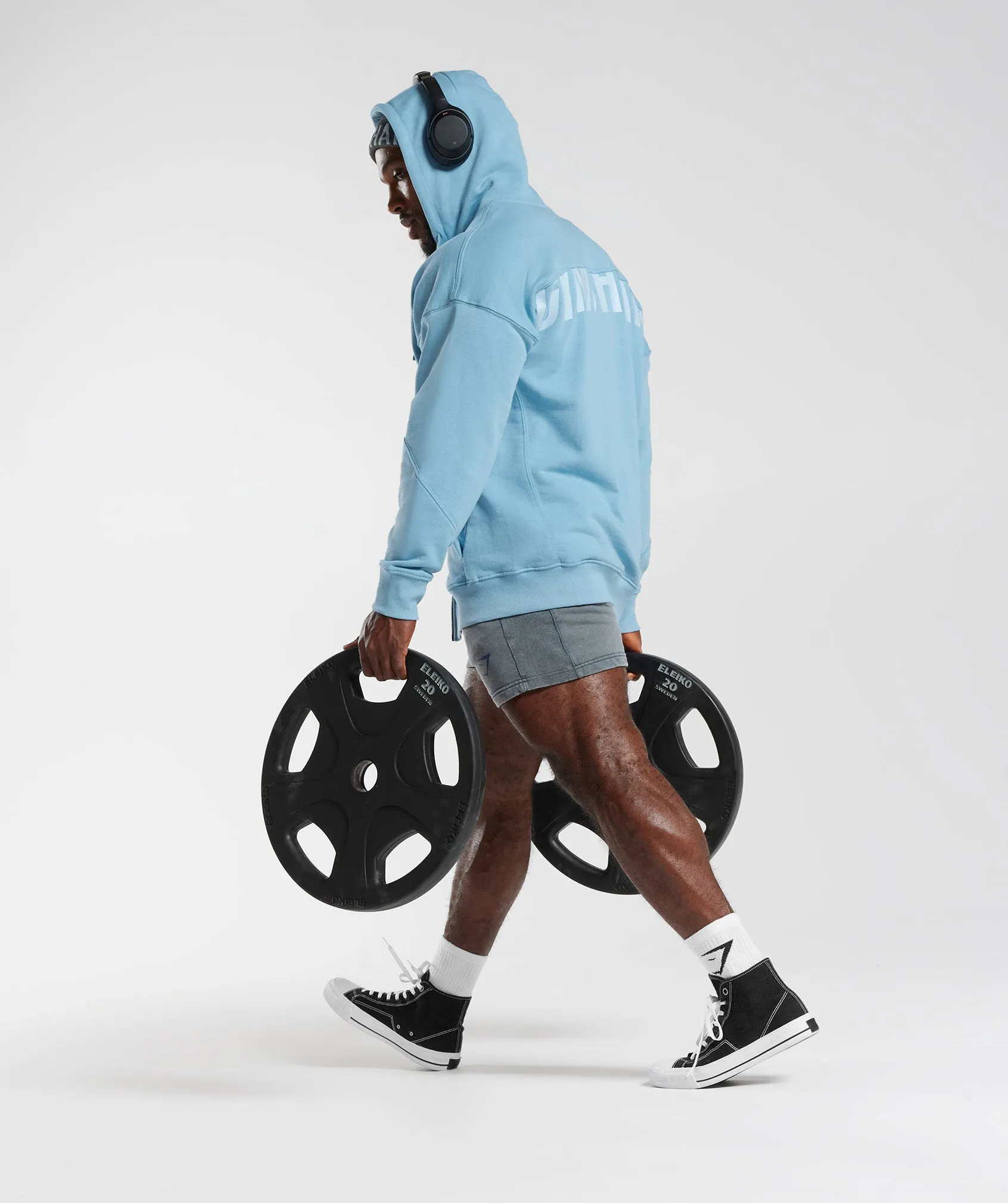 Gymshark Power Zip Hoodie - Ozone Blue