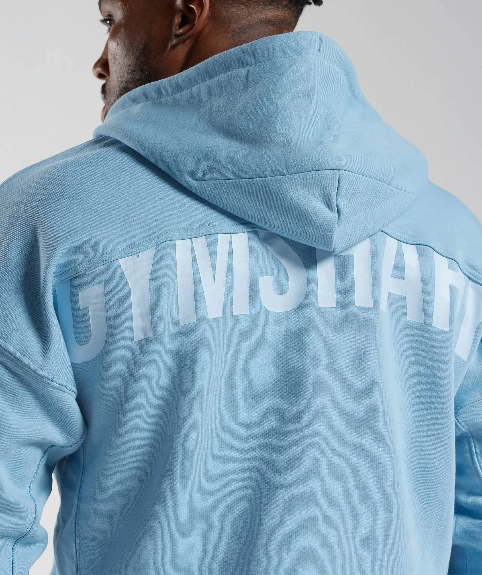 Gymshark Power Zip Hoodie - Ozone Blue