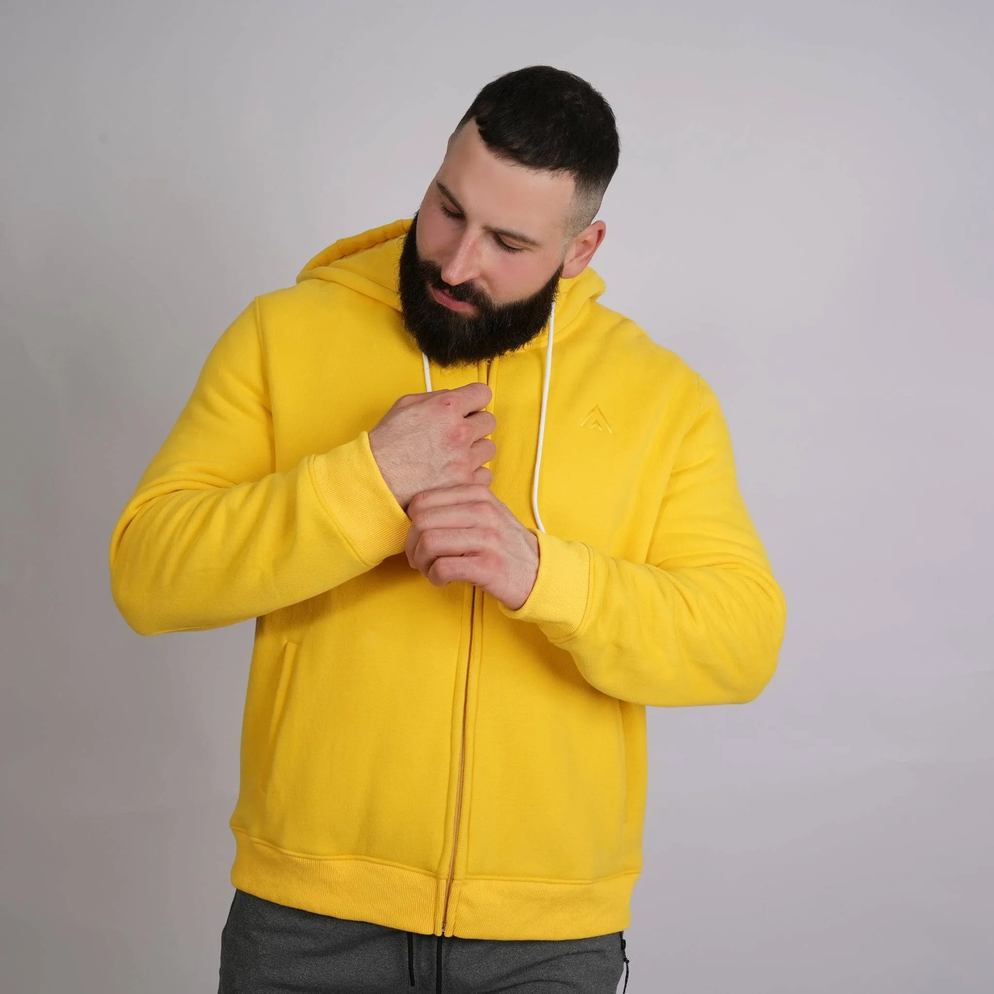 Heavy Fleece Jacket Yellow