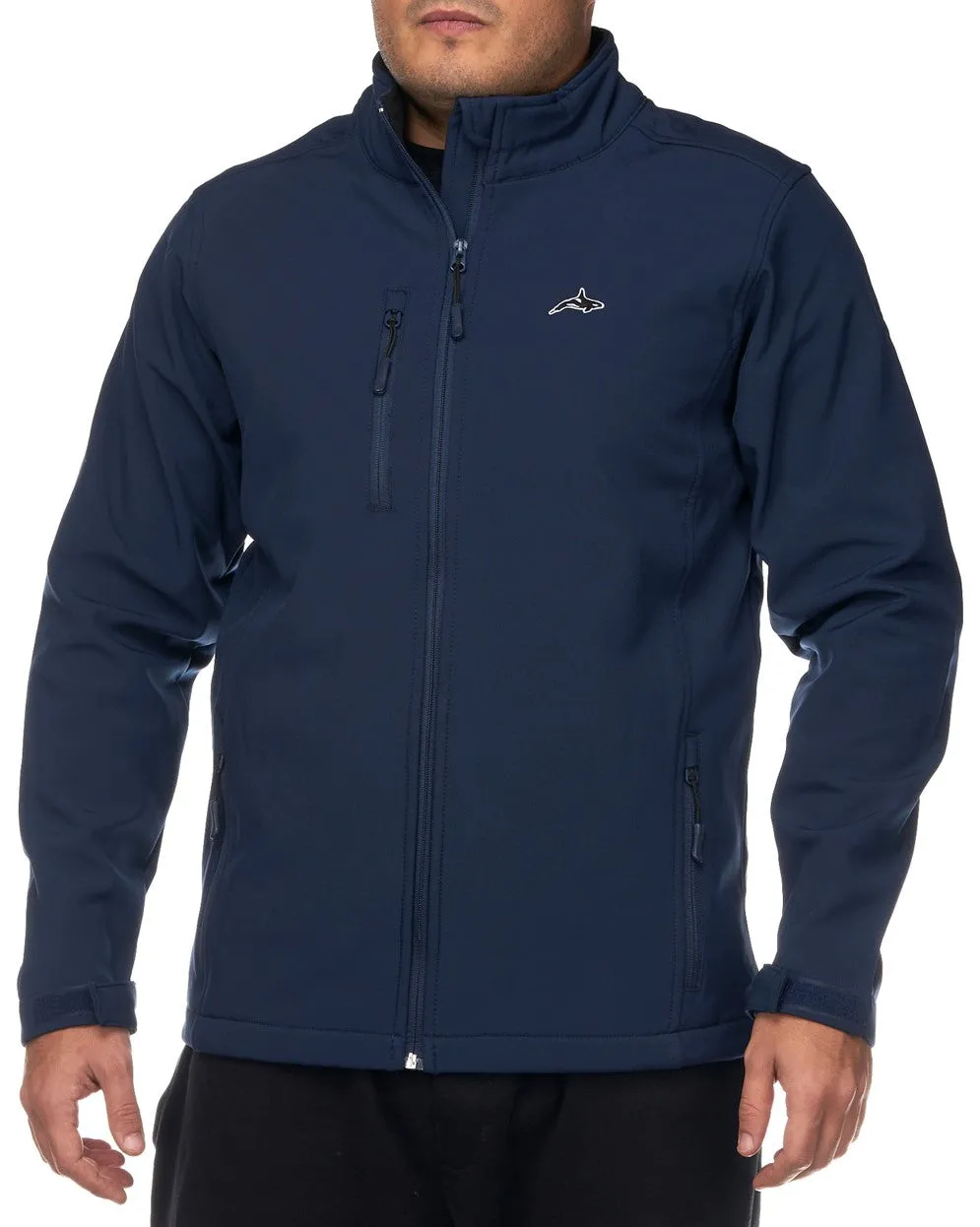 Killer Whale Softshell Fleece Jacket Mens Windproof Golf