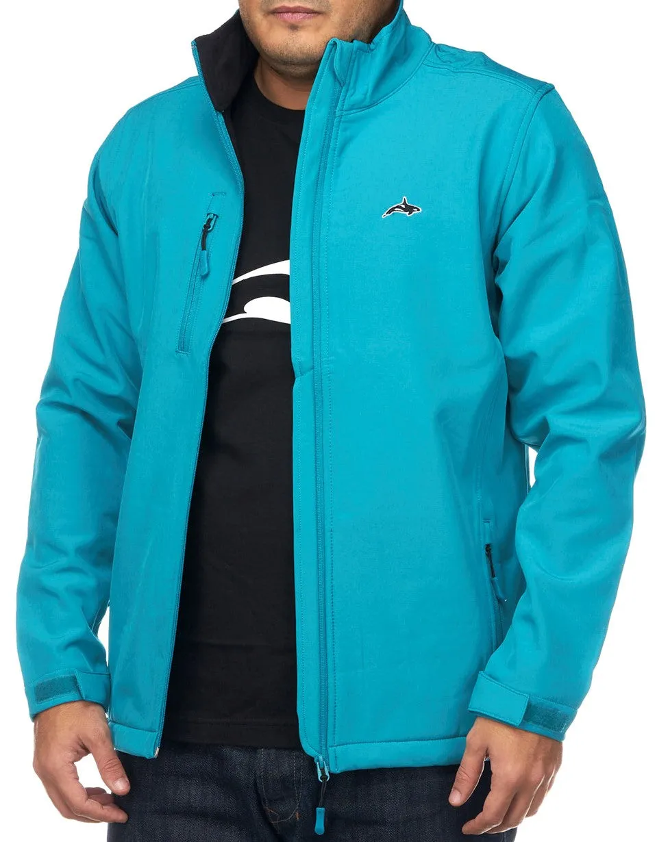 Killer Whale Softshell Fleece Jacket Mens Windproof Golf