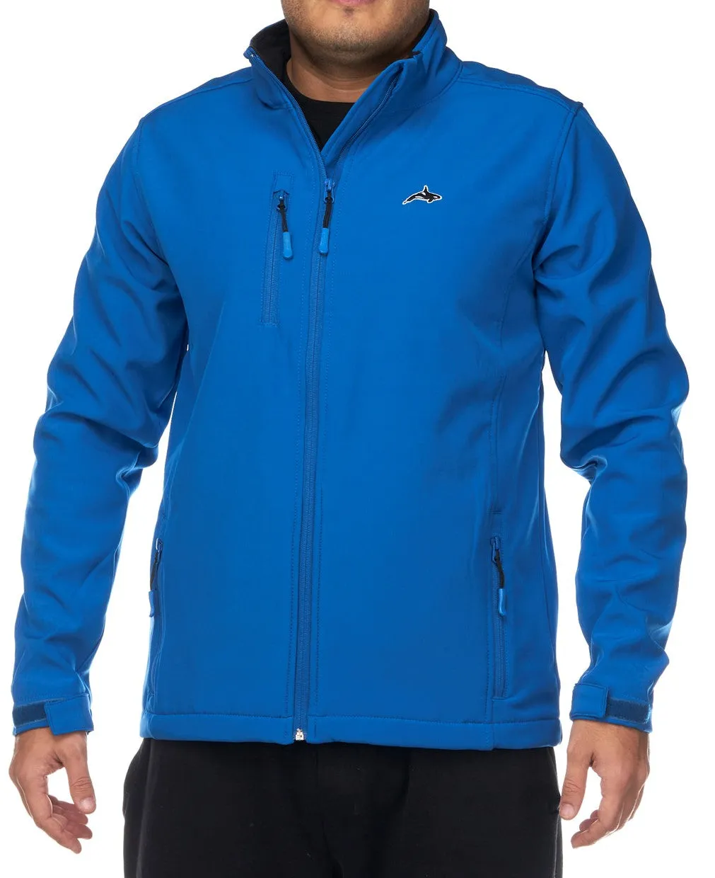 Killer Whale Softshell Fleece Jacket Mens Windproof Golf