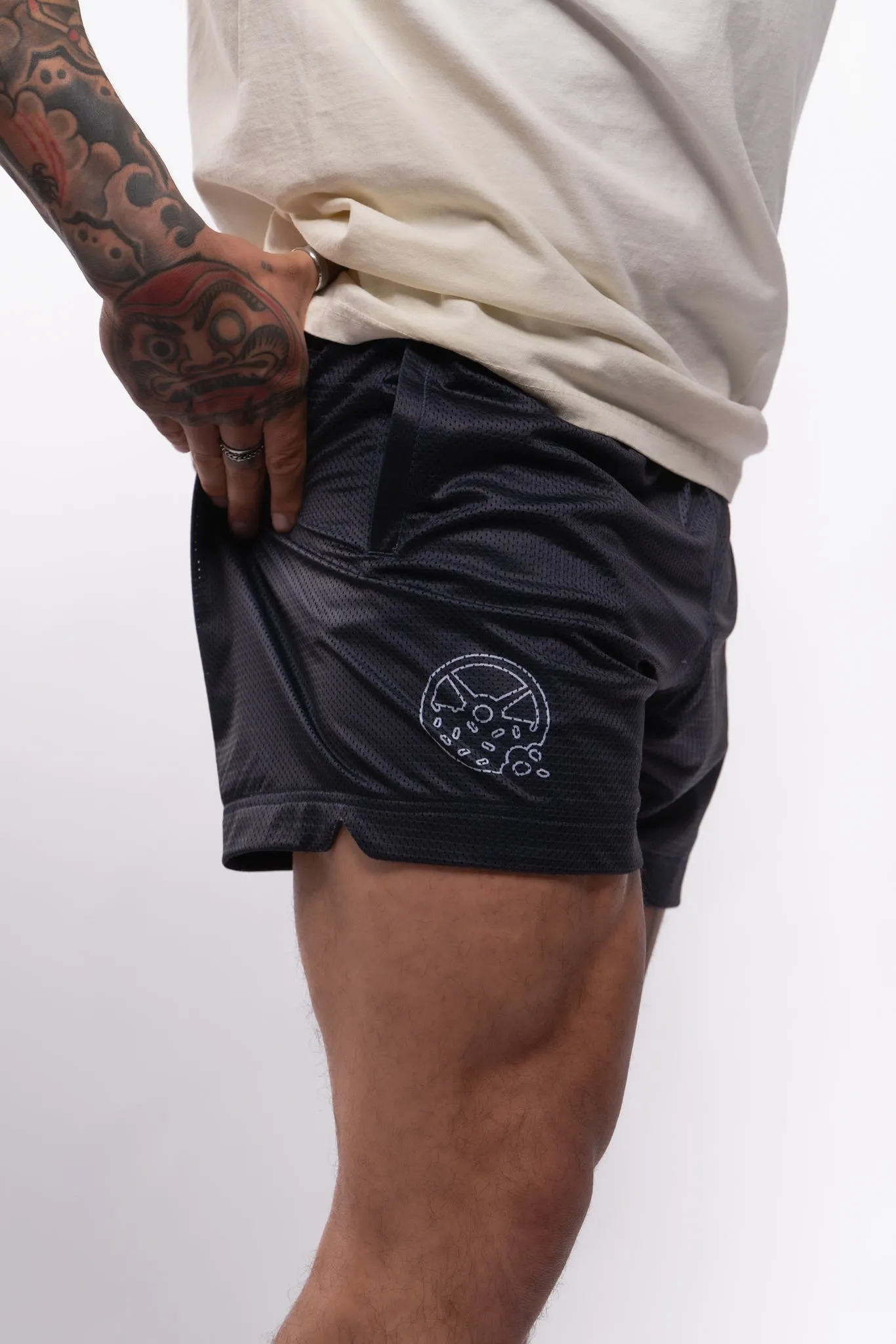 Kinda Fit Kinda Fat Celsius Signature 5.5" Mesh Shorts (Obsidian Navy)