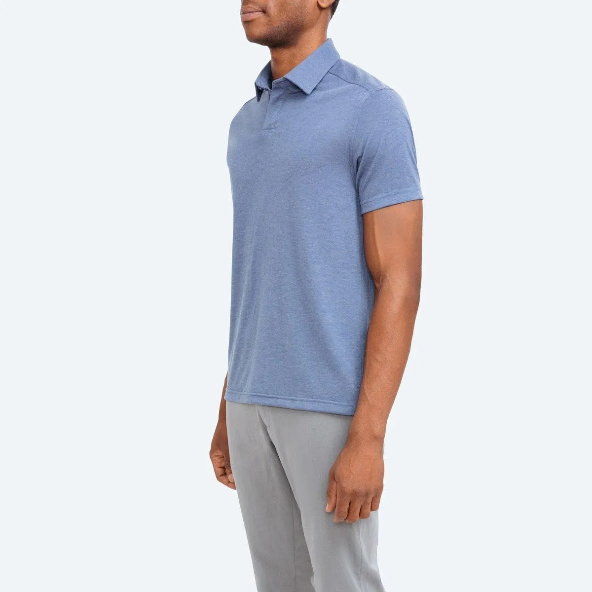 Men's Composite Slim Fit Polo - Blue