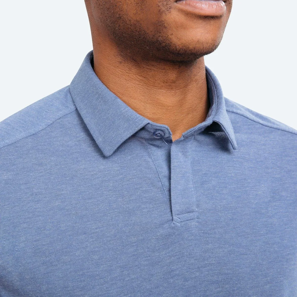 Men's Composite Slim Fit Polo - Blue