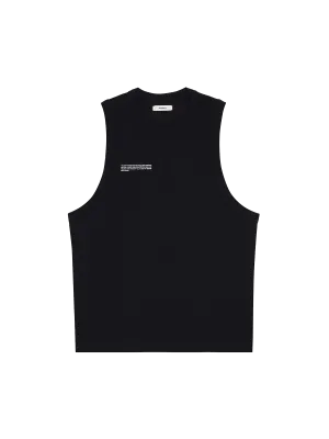 Men's Cotton Tank Top—black