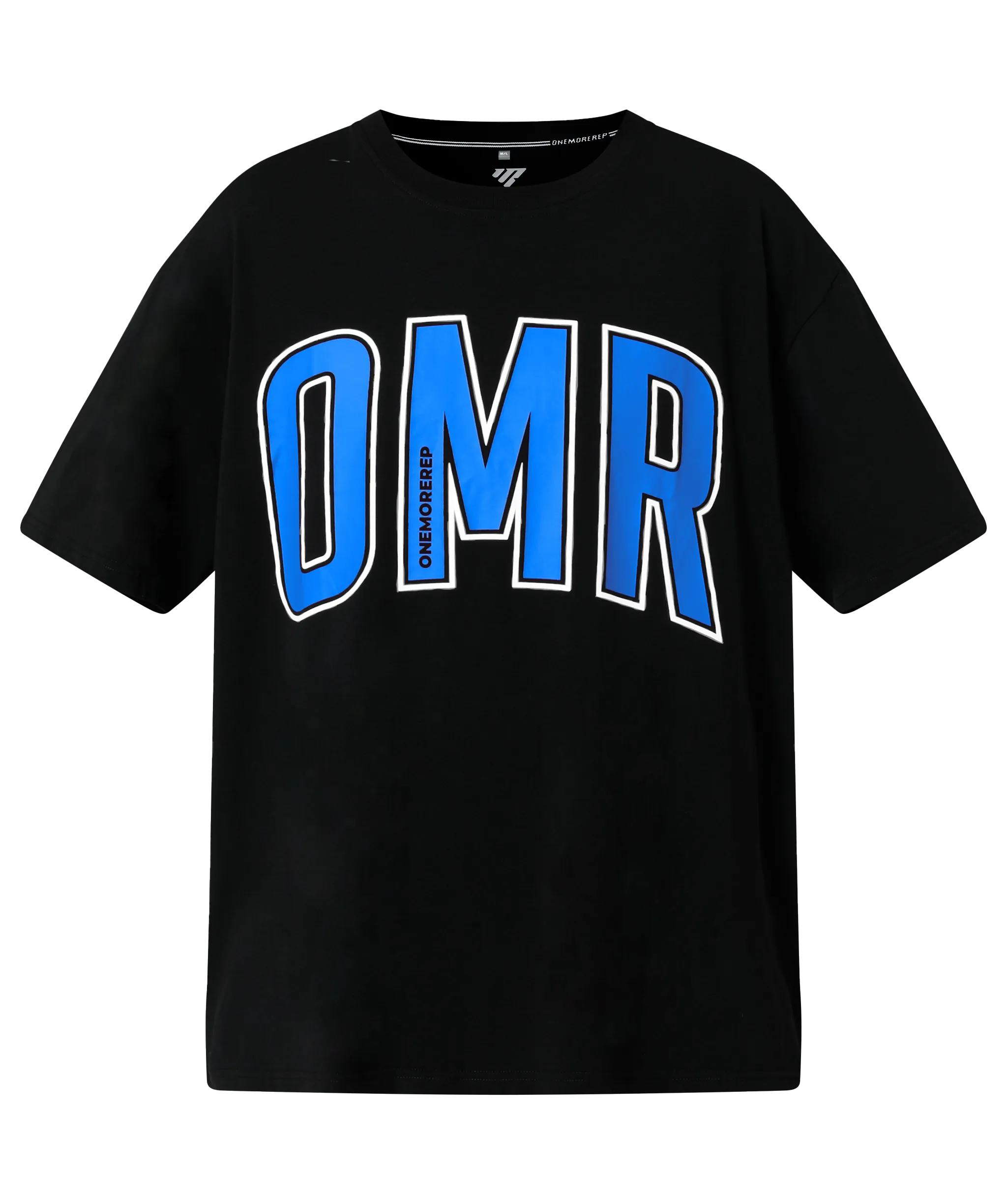 Oversized Pump Tee Black/Blue Raz