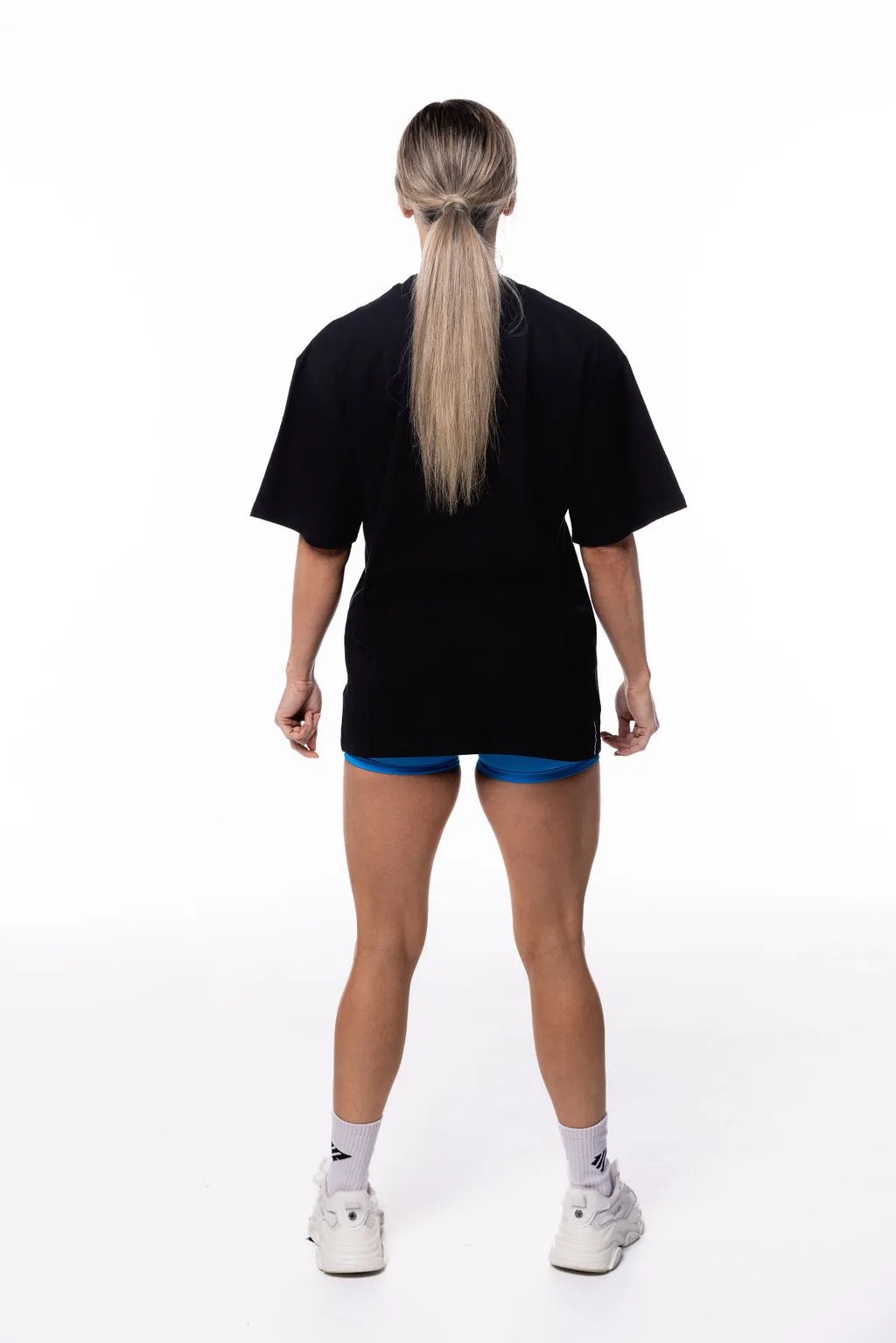 Oversized Pump Tee Black/Blue Raz