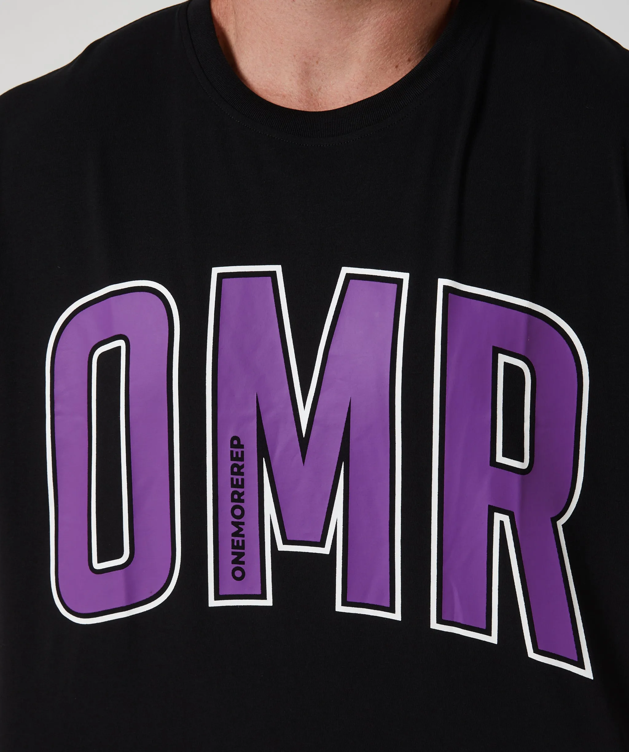 Oversized Pump Tee Black/Violet