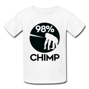 "98% Chimp" (black) - Kids' T-Shirt