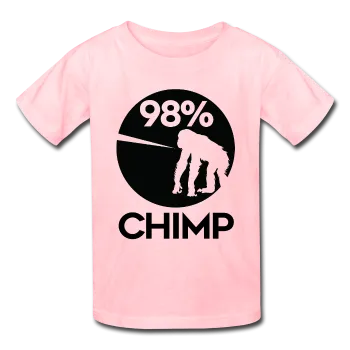 "98% Chimp" (black) - Kids' T-Shirt