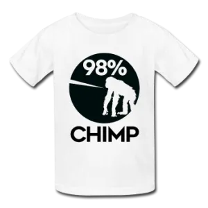 "98% Chimp" (black) - Kids' T-Shirt