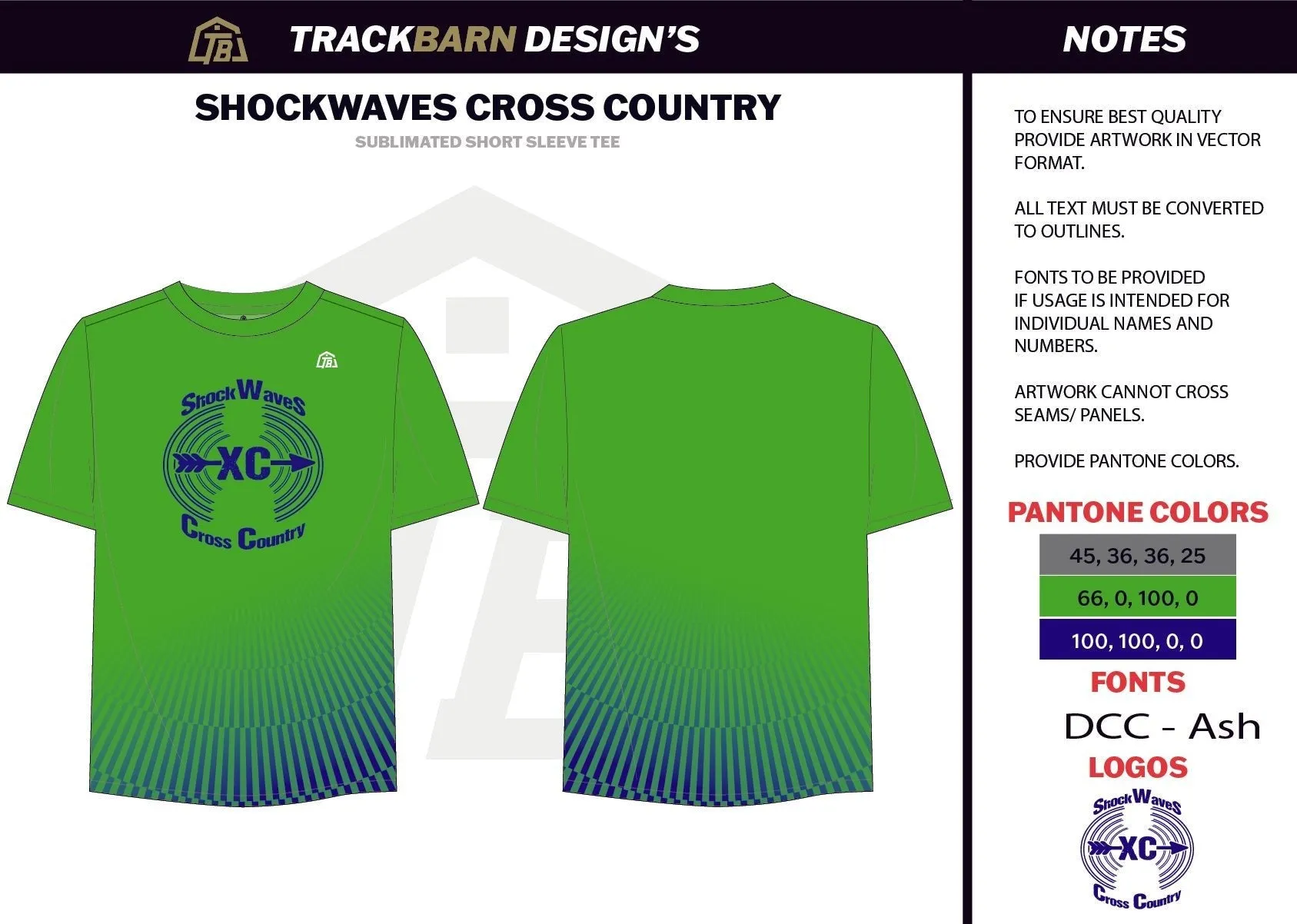 Shockwaves-- Womens Stretch Light Training Tee