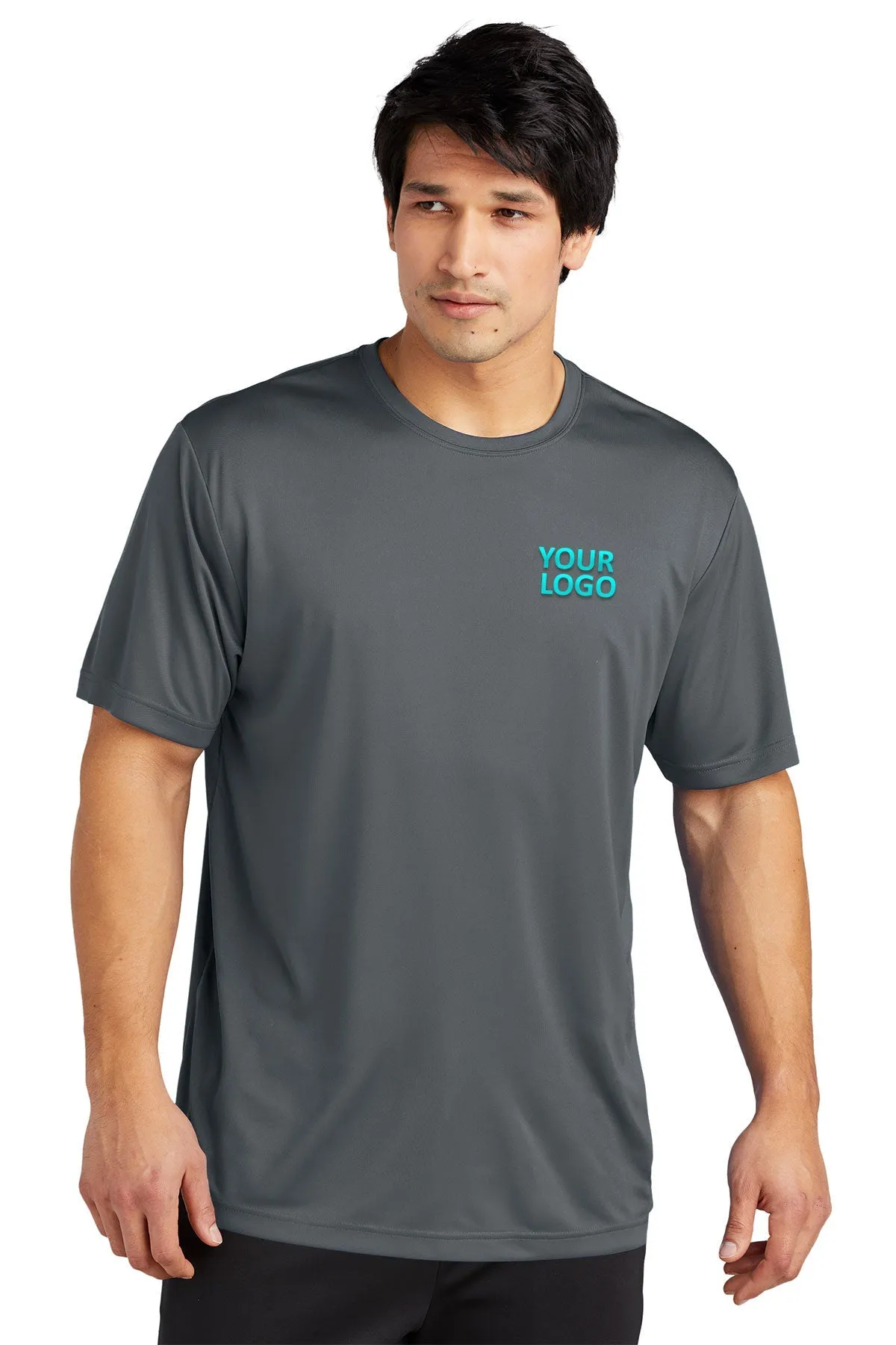 Sport-Tek PosiCharge Custom Re-Compete Tee's, Iron Grey