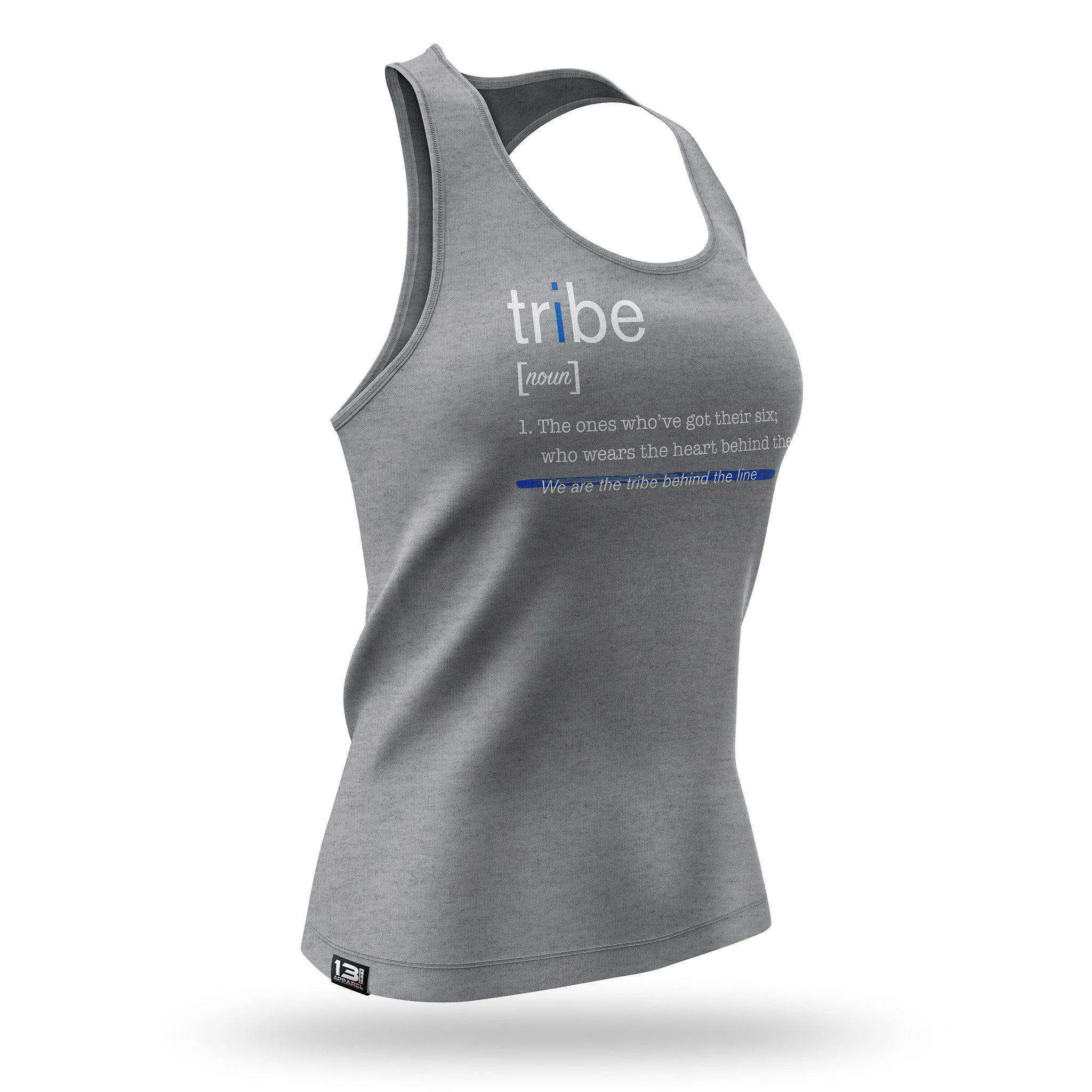 [TRIBE] Women's Racerback Tank [GRY/WHT]