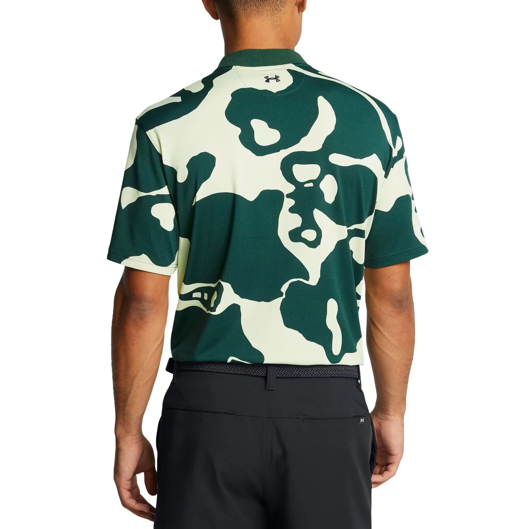 Under Armour Drive Goin' Under Golf Shirt - Retro Green/Black