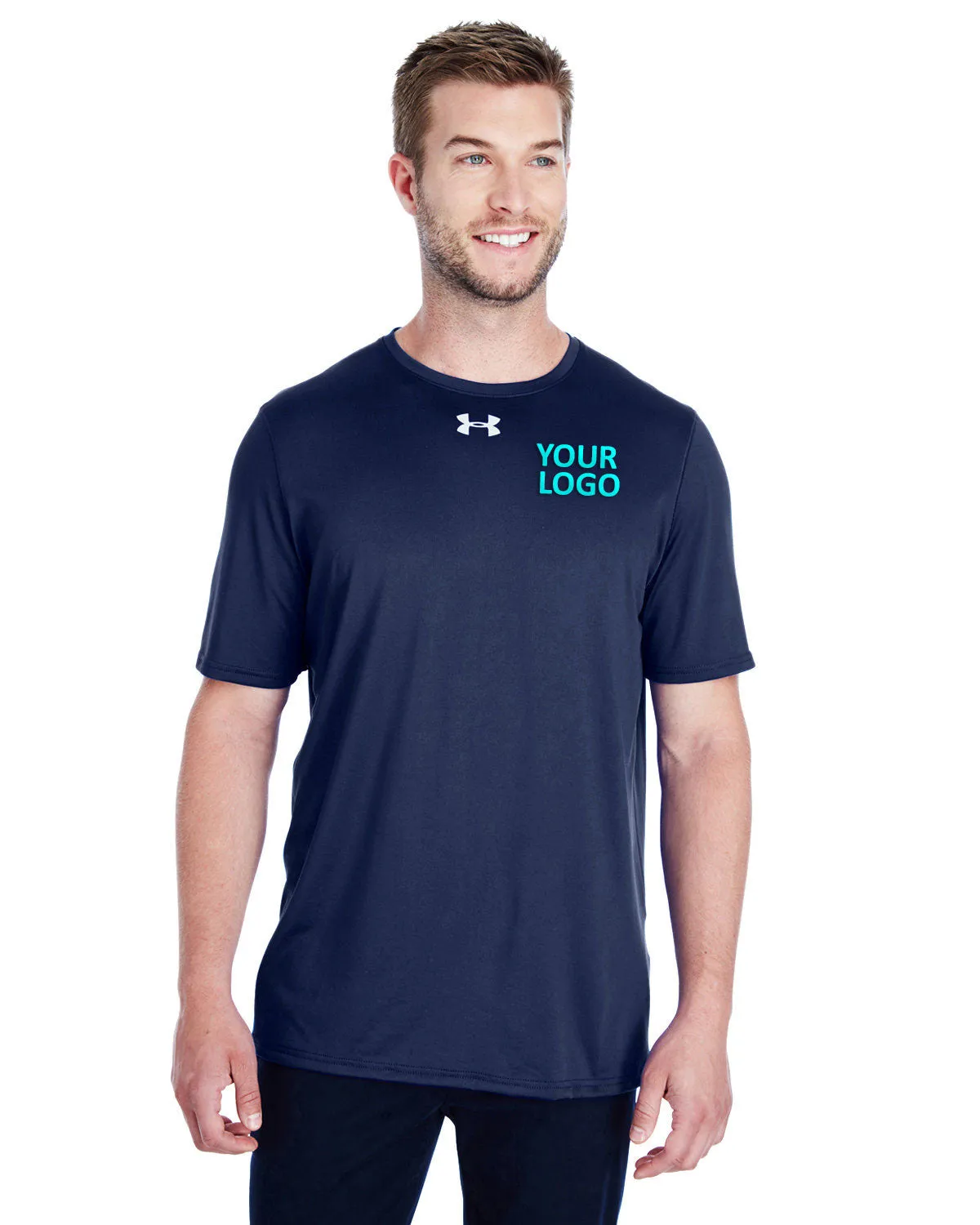 Under Armour Locker Custom T-Shirts, Midnight Navy