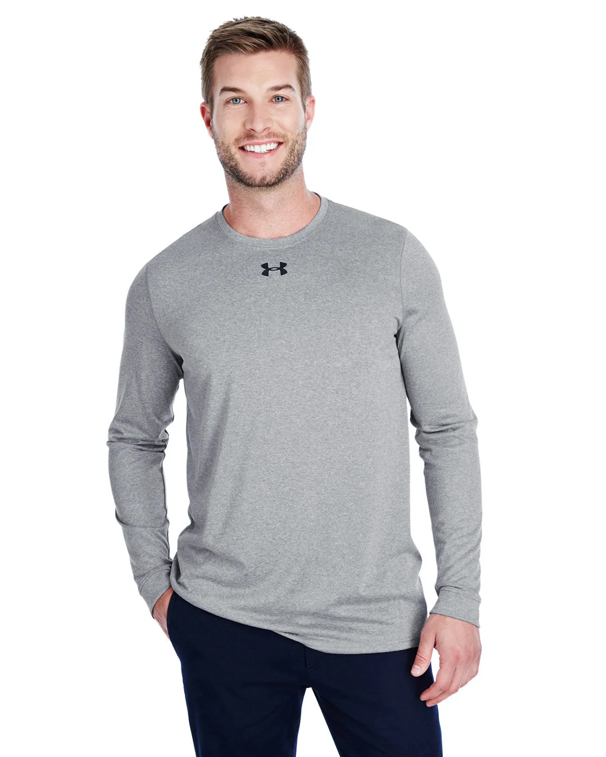 Under Armour Long Sleeve Custom Locker Tees, True Gray Heather