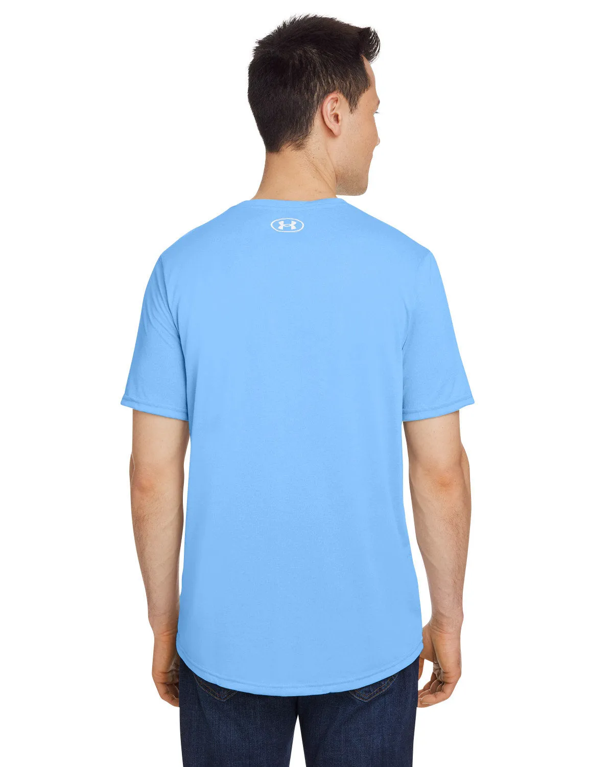 Under Armour Men's Tech Customized T-Shirts, Carol Blue