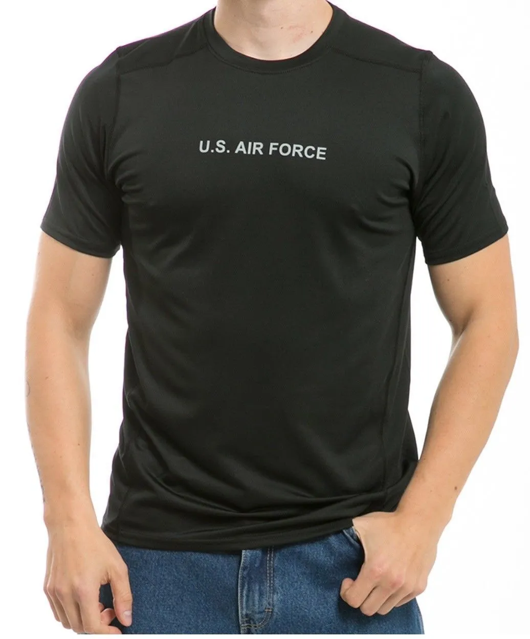 US Military Army Air Force Navy Training Workout Muscle Anti-Microbial T-Shirts