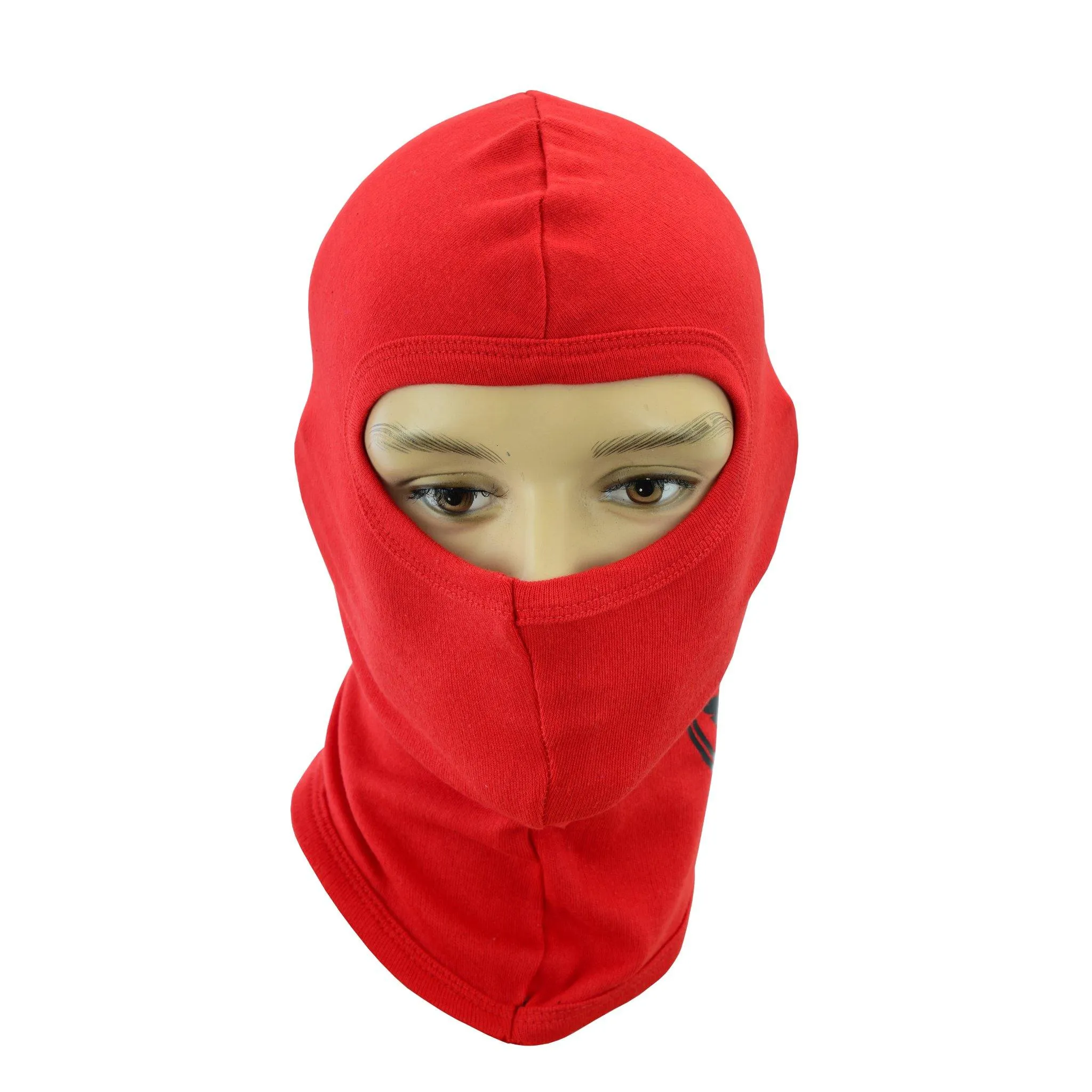 Warrior Gears®100% Cotton Motorcycle Balaclava | Face Mask -Red